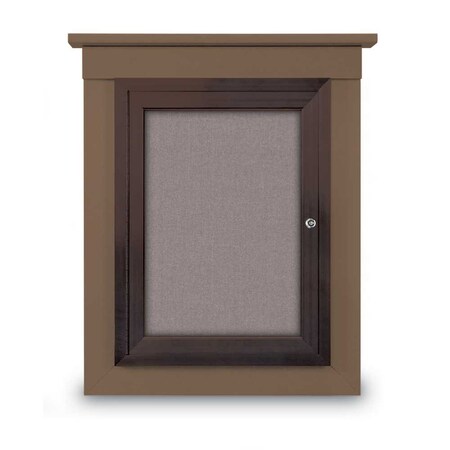 United Visual Products 72"x36" 3-Door Enclosed Letterboard, White Vinyl/Walnut UV2627O-WALNUT-WHITE